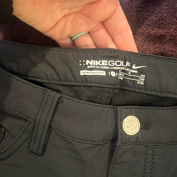 Nike golf pants full length straight stretchy size 4 black - Picture 3 of 5